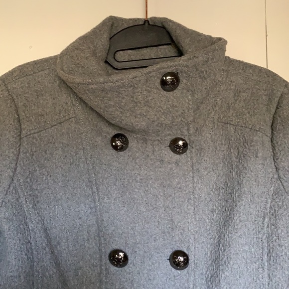 Jessica Simpson Double-Breasted Boucle Pea Coat - Picture 4 of 10